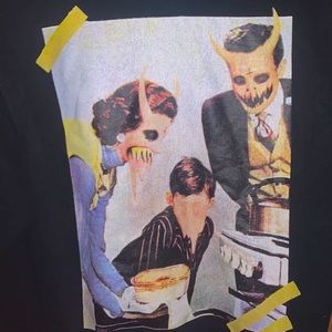 Nuclearbane Men’s Black Demonic Family Graphic Hoodie